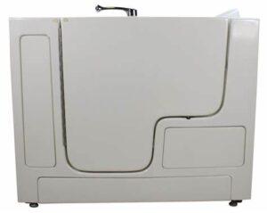 wheelchair transfer tub for remodeling situations